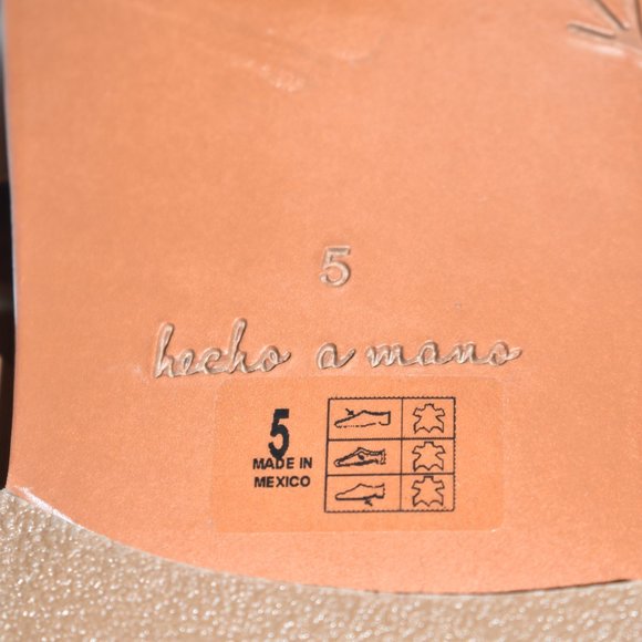 $330 BEEK WEAVER TOE LOOP SANDAL TAN LEATHER STRAPPY 5  (DA5) - Picture 5 of 5